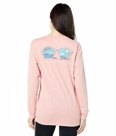 送料無料 Southern Tide レディース 女性用 ファッション Tシャツ Beach State of Mind T-Shirt - Heather Pale Primrose