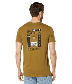 送料無料 ナウチカ Nautica メンズ 男性用 ファッション Tシャツ Sustainably Crafted Sailing Graphic T-Shirt - Arcadia Green