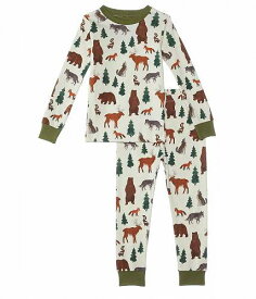 送料無料 Hatley Kids 男の子用 ファッション 子供服 パジャマ 寝巻き Forest Creatures Organic Cotton Pajama Set (Toddler/Little Kids/Big Kids) - Natural