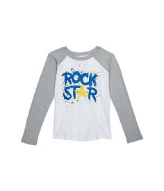 送料無料 Chaser Kids 男の子用 ファッション 子供服 Tシャツ Rock Star Gauze Jersey Baseball Tee (Toddler/Little Kids) - White/Platinum