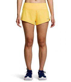 送料無料 サッカニー Saucony レディース 女性用 ファッション ショートパンツ 短パン Outpace 2.5&quot; Split Shorts - Vizi Gold