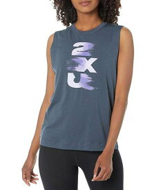送料無料 ツータイムズユー 2XU レディース 女性用 ファッション アクティブシャツ Form Tank - India Ink/Lavender