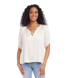 送料無料 カレンケーン Karen Kane レディース 女性用 ファッション ブラウス Peasant Top - Cream