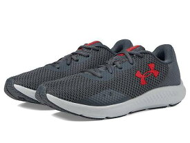 送料無料 アンダーアーマー Under Armour メンズ 男性用 シューズ 靴 スニーカー 運動靴 Charged Pursuit 3 - Pitch Gray/Pitch Gray/Red