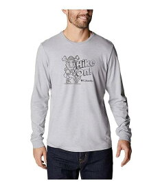 送料無料 コロンビア Columbia メンズ 男性用 ファッション Tシャツ Apres Lifestyle(TM) Graphic Long Sleeve - Columbia Grey Heather/Hiking Moose