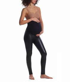 送料無料 コマンドー Commando レディース 女性用 ファッション パンツ ズボン Faux Leather Maternity Leggings SLG89 - Black