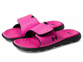 送料無料 アンダーアーマー Under Armour レディース 女性用 シューズ 靴 サンダル Ignite Pro Slide - Rebel Pink/Black/Black