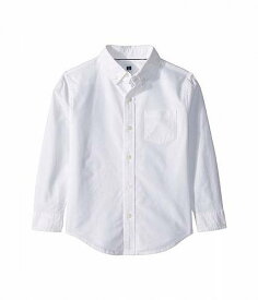 送料無料 Janie and Jack 男の子用 ファッション 子供服 ボタンシャツ Long Sleeve Oxford Button-Up Shirt (Toddler/Little Kids/Big Kids) - White