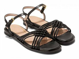 送料無料 コールハーン Cole Haan レディース 女性用 シューズ 靴 サンダル Jitney Knot Sandals - Black Leather