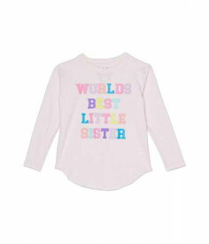 送料無料 Chaser Kids 女の子用 ファッション 子供服 Tシャツ RPET Vintage Jersey Long Sleeve Shirttail Tee (Toddler/Little Kids) - Pinky