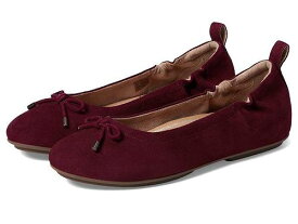 送料無料 フィットフロップ FitFlop レディース 女性用 シューズ 靴 フラット Allegro Bow Suede Ballet - Plummy