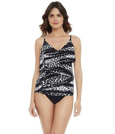 送料無料 マジックスーツ Magicsuit レディース 女性用 スポーツ・アウトドア用品 水着 トップス Skin Deep Chloe Tankini Top - Black/White