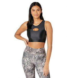 送料無料 リーボック Reebok レディース 女性用 ファッション アクティブシャツ Studio Fitness Crop Top - Black