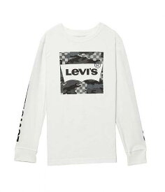 送料無料 リーバイス Levi&#039;s(R) Kids 男の子用 ファッション 子供服 Tシャツ Long Sleeve Checkered Camo Tee (Big Kids) - Sugar Swizzle