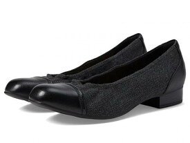 送料無料 クラークス Clarks レディース 女性用 シューズ 靴 ヒール Juliet Step - Black Tweed Combi