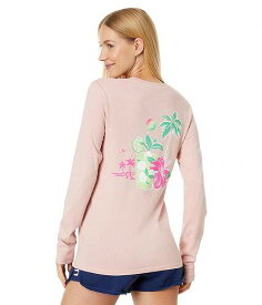 送料無料 ライフイズグッド Life is good レディース 女性用 ファッション Tシャツ Tropical Mojito Long Sleeve Crusher(TM) Tee - Himalayan Pink