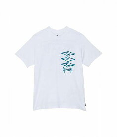 送料無料 リップカール Rip Curl Kids 男の子用 ファッション 子供服 Tシャツ Shock Wave Capsule Tee (Big Kids) - Optical White