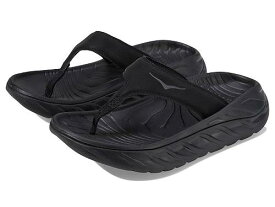 送料無料 ホカ Hoka レディース 女性用 シューズ 靴 サンダル Ora Recovery Flip - Black/Dark Gull Gray 1