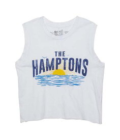 送料無料 オリジナルレトロブランド The Original Retro Brand Kids 女の子用 ファッション 子供服 タンクトップ The Hamptons Slightly Cropped Cotton Tank (Big Kids) - White