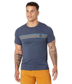 送料無料 プラナ Prana メンズ 男性用 ファッション Tシャツ Prospect Heights Graphic Short Sleeve - Nautical Multi Stripe