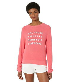 送料無料 ワイルドフォックス Wildfox レディース 女性用 ファッション パーカー スウェット To Do List Baggy Beach Sweatshirt - Tea Berry