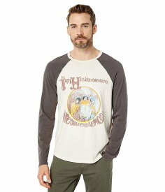 送料無料 ラッキーブランド Lucky Brand メンズ 男性用 ファッション Tシャツ Jimi Hendrix Graphic Baseball Tee - Pearled Ivory