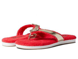 送料無料 ジャックロジャース Jack Rogers レディース 女性用 シューズ 靴 スリッパ Rosie Comfort Flip-Flop - Fire Red/Platinum/Platinum