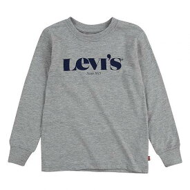 送料無料 リーバイス Levi&#039;s(R) Kids 男の子用 ファッション 子供服 Tシャツ Long Sleeve Graphic Tee (Big Kids) - Grey Heather