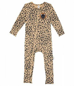 送料無料 HUXBABY キッズ 子供用 ファッション 子供服 ワンピース つなぎ Leopard Patch Zip Romper (Infant) - Honeycomb