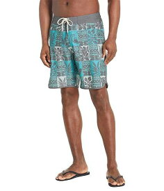 送料無料 クイックシルバー Quiksilver Waterman メンズ 男性用 スポーツ・アウトドア用品 水着 Leaf Boxes Scallop Boardshorts 20&quot; - Capri Breeze