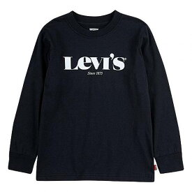 送料無料 リーバイス Levi&#039;s(R) Kids 男の子用 ファッション 子供服 Tシャツ Long Sleeve Graphic Tee (Big Kids) - Black