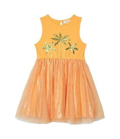 送料無料 ピーク PEEK 女の子用 ファッション 子供服 ドレス Palm Trio Mixed Sequins Dress (Toddler/Little Kids/Big Kids) - Orange