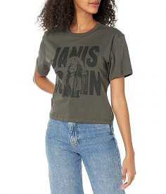 送料無料 チェイサー Chaser レディース 女性用 ファッション Tシャツ Janice Joplin Cotton Jersey Tee - Safari