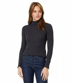 送料無料 ミッシェルスターズ Michael Stars レディース 女性用 ファッション ブラウス Mara Turtleneck w/Cuff Snaps - Charcoal