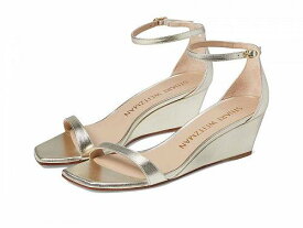 送料無料 スチュアートワイツマン Stuart Weitzman レディース 女性用 シューズ 靴 ヒール Nudistcurve 50 Wedge - Light Gold