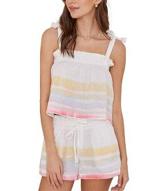 送料無料 bella dahl レディース 女性用 ファッション トップス シャツ Tie Shoulder Top - Painted Scala Stripe