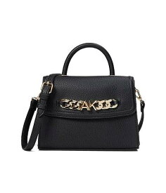 送料無料 アン クライン Anne Klein レディース 女性用 バッグ 鞄 ハンドバッグ サッチェル Top-Handle Satchel w/ Chunky AK Chain - Black