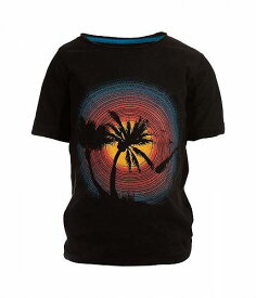 送料無料 アパマンキッズ Appaman Kids 男の子用 ファッション 子供服 Tシャツ Palm Tree, Sounds of Sunset Graphic T-Shirt (Toddler/Little Kids/Big Kids) - Black
