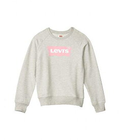 送料無料 リーバイス Levi&#039;s(R) Kids 女の子用 ファッション 子供服 パーカー スウェット ジャケット Crew Neck Sweatshirt (Big Kids) - Light Gray Heather