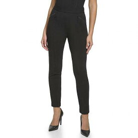 送料無料 ダナキャランニューヨーク DKNY レディース 女性用 ファッション パンツ ズボン Skinny Pants with Zipper - Black