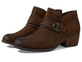 送料無料 クラークス Clarks レディース 女性用 シューズ 靴 ブーツ アンクル ショートブーツ Charlten Bay - Dark Tan Suede