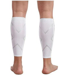 送料無料 ツータイムズユー 2XU スポーツ・アウトドア用品 フィットネス エクササイズ トレーニング用品 Non-Stirrup Calf Guard - White/White