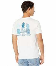 送料無料 Southern Tide レディース 女性用 ファッション Tシャツ Pineapple Row T-Shirt - Classic White