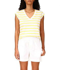 送料無料 サンクチュアリ Sanctuary レディース 女性用 ファッション Tシャツ Good Life Striped Slub Tee - Yellow/White Stripe