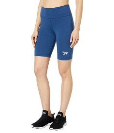 送料無料 リーボック Reebok レディース 女性用 ファッション ショートパンツ 短パン Identity Fitted Logo Bike Shorts - Batik Blue