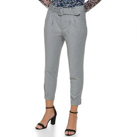 送料無料 ダナキャランニューヨーク DKNY レディース 女性用 ファッション パンツ ズボン Pleated Belted Pants - Cashmere Heather