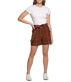 送料無料 カルバンクライン Calvin Klein レディース 女性用 ファッション ショートパンツ 短パン Belted Shirt w/ Top Stitch - Earth