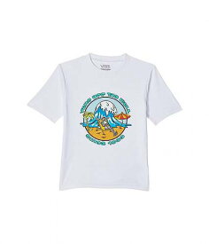 送料無料 バンズ Vans Kids 男の子用 ファッション 子供服 Tシャツ Skelechill Sun Shirt Short Sleeve (Big Kids) - White