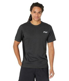 送料無料 フィラ Fila メンズ 男性用 ファッション アクティブシャツ Performance Tee - Black Heather/Black