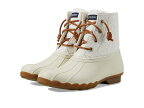 送料無料 Sperry Kids 女の子用 キッズシューズ 子供靴 ブーツ レインブーツ Saltwater Boot (Little Kid/Big Kid) - Ivory/Gold